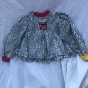 Vintage 90s Baby Shirt Dress 4 months